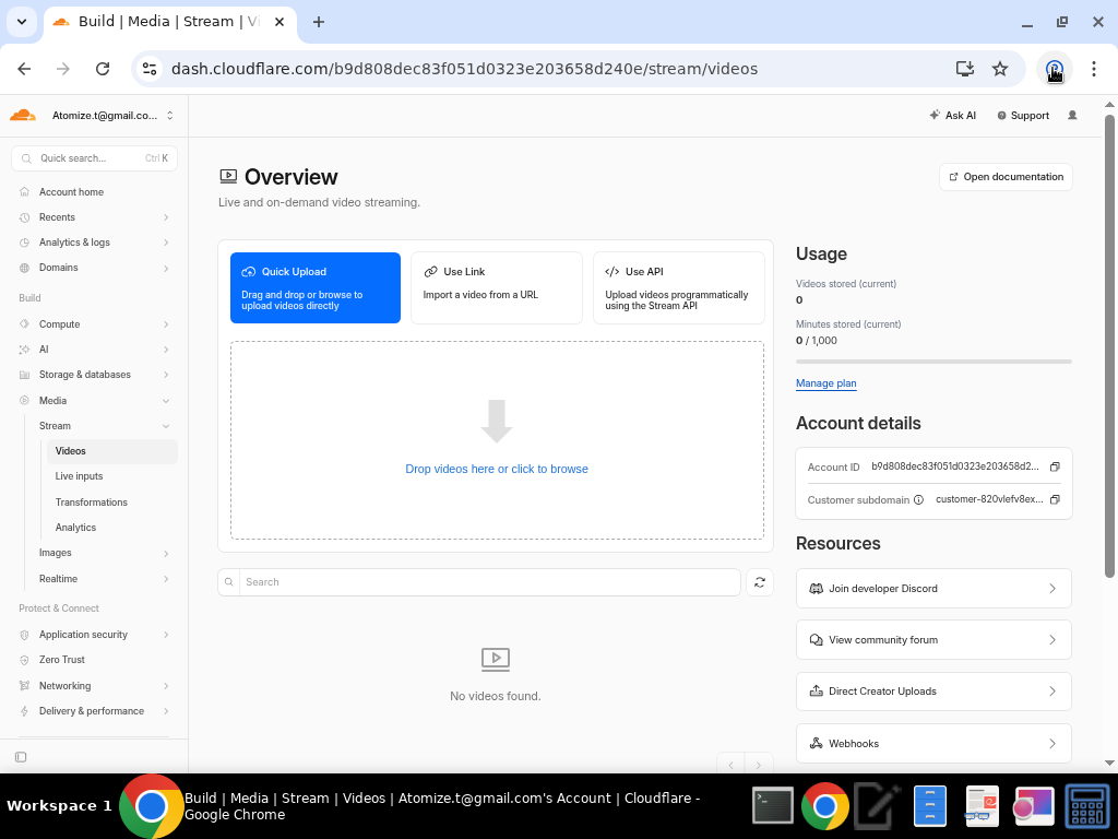 Stream Upload Button